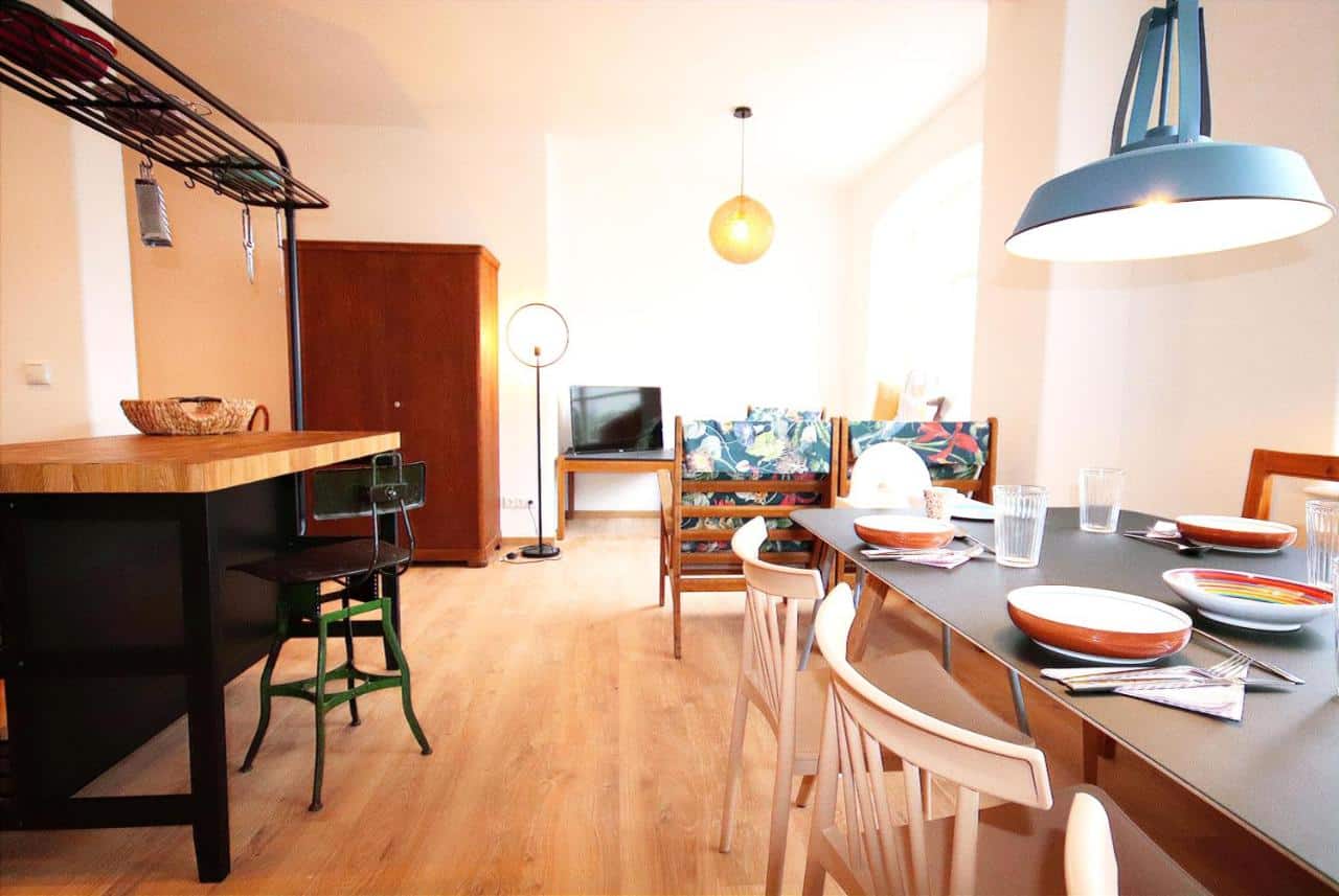 Wohn und Essbereich SEEZEIT Ferienwohnung Familiennest Wohn und Essbereich SEEZEIT Ferienwohnung Familiennest